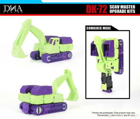 【Pre-Order】DNA Design DK-72 DK72 Upgrade Kits Scav Master for Studio Series 86 SS86 Devastator Scavanger & Mixmaster