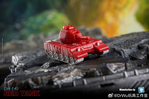 Dr.Wu & Mechanic Studio Extreme Warfare DW-E40 Red Tank (Warpath) / DW-E41 Star Shuttle (Scourge)  2 in 1 set 4.5cm