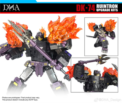 【Pre-Order】DNA Design DK-74 DK74 Ruintron Upgrade Kits  for Age of the Primes AoP Megatronus The Fallen