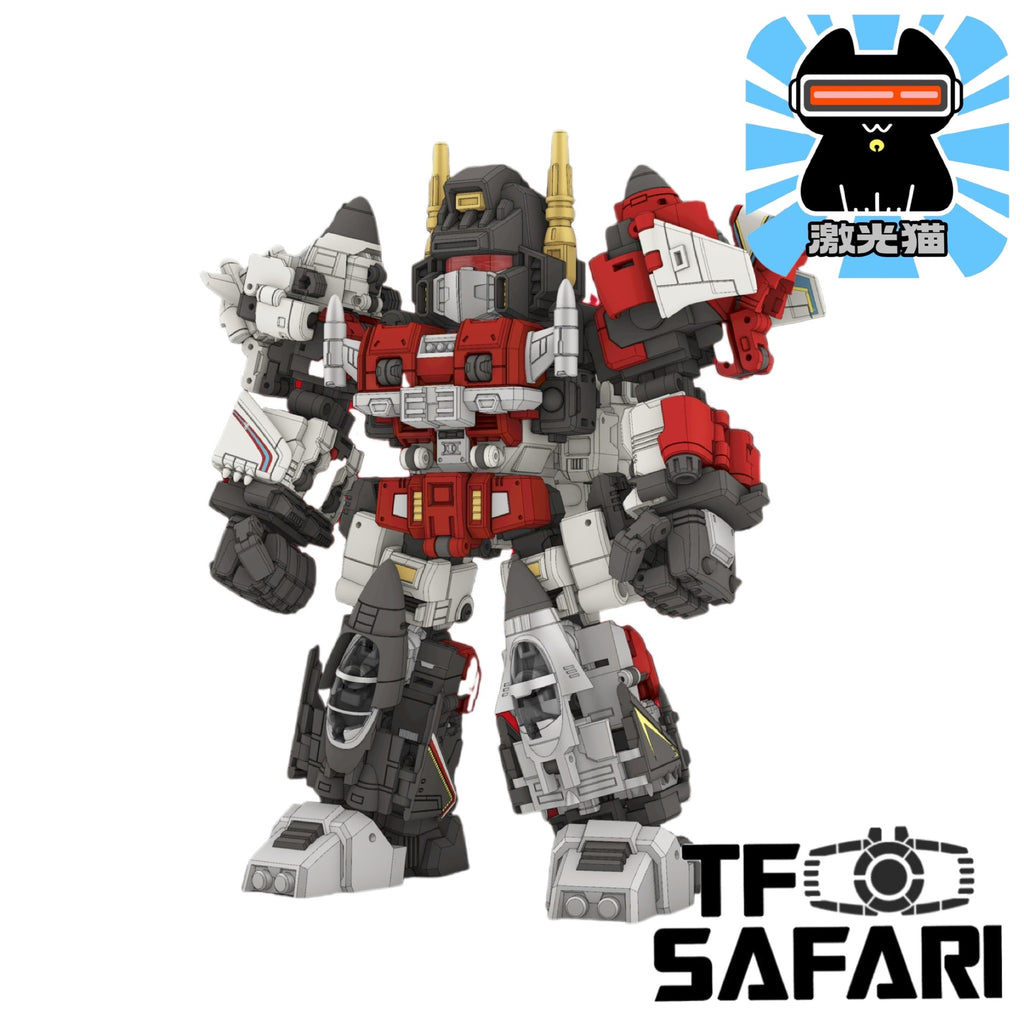 【Pre-Order】 JiGuangMao Toy Steel Kiddy Party JGM-SKP04 Mini-Brave (G1 Superion Combiner 5 in 1 Set) 17cm / 6.7"