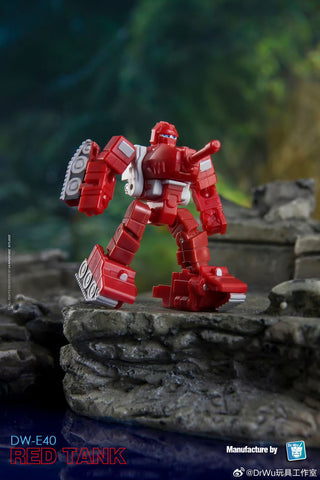 Dr.Wu & Mechanic Studio Extreme Warfare DW-E40 Red Tank (Warpath) / DW-E41 Star Shuttle (Scourge)  2 in 1 set 4.5cm