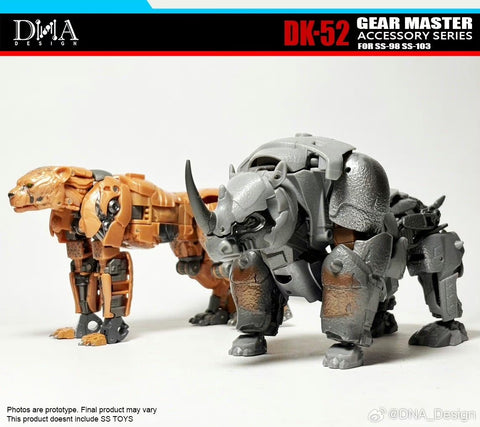 DNA Design DK-52 DK52 Upgrade Kits for Studio Series SS-98 Cheetor & SS-103 Rhinox