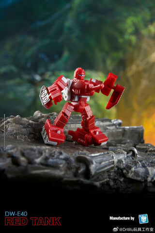 Dr.Wu & Mechanic Studio Extreme Warfare DW-E40 Red Tank (Warpath) / DW-E41 Star Shuttle (Scourge)  2 in 1 set 4.5cm