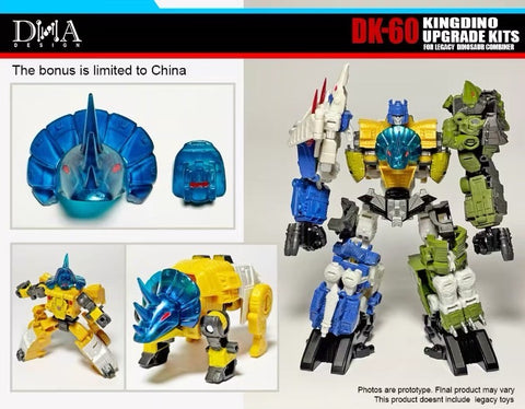 DNA Design DK-60 DK60 Upgrade Kits for Kingdino Combiner (United Dinobot Dinoking Multipack)