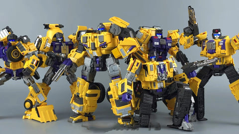 Mecha Invasion GLA01-06Y GLA-01-06Y Construct Titan (Constructors Devastator) Combiner (6 in 1 set)