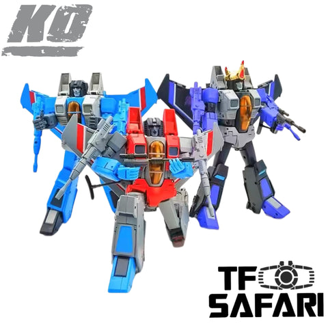 4th party Masterpiece KO MP52 / MP52+/ MP52+SW MP-52 / MP-52+/ MP-52+SW (Starscream / Thundercracker / Skywarp) 25cm / 10"