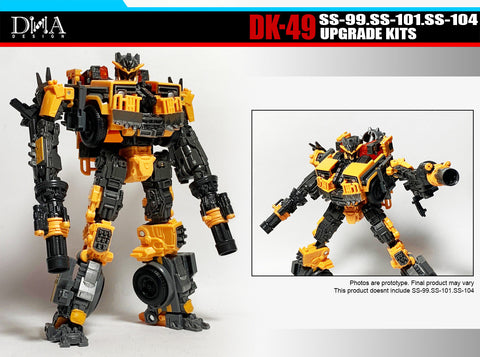 DNA Design DK-49 DK49 Upgrade Kits for Studio Series SS-99 Battletrap, SS-101 Scourge & SS-104 Nightbird