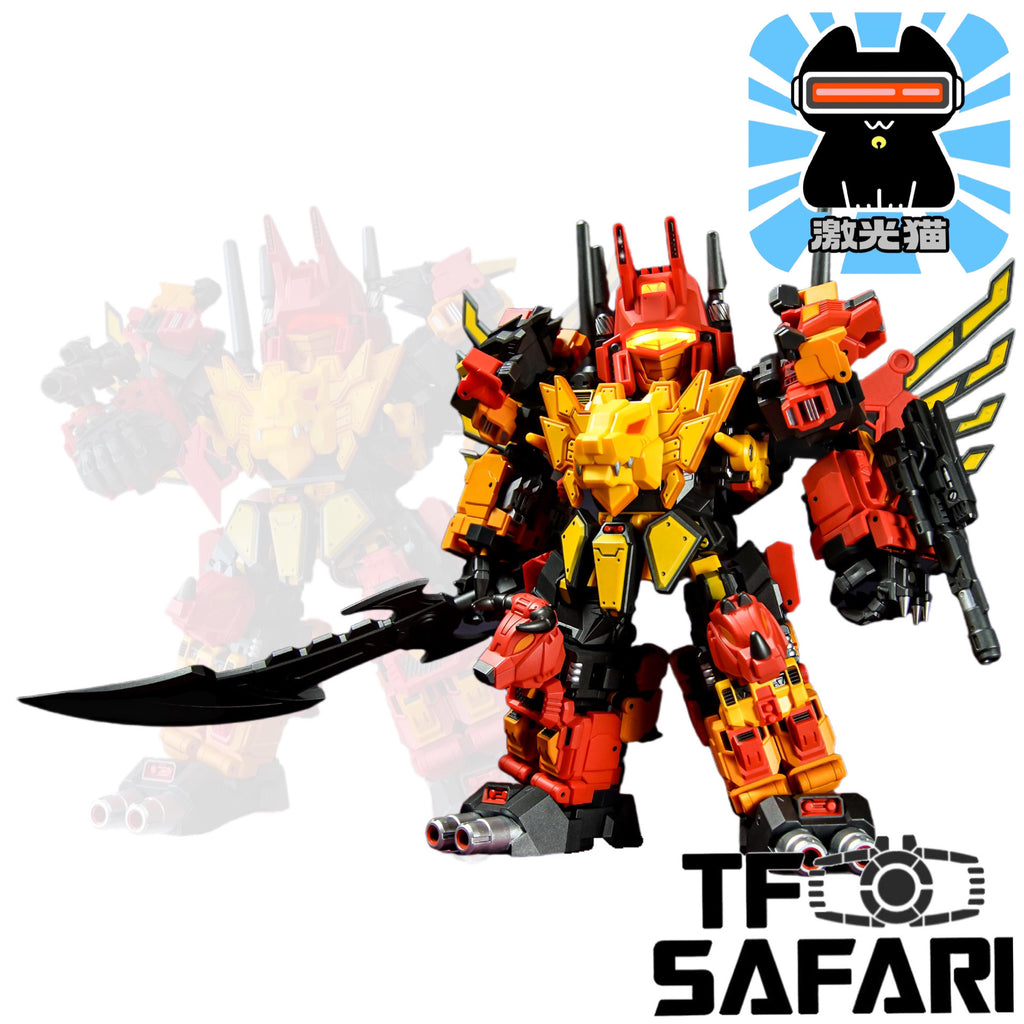 【Pre-Order】Jiguangmao Light Cat JGM-SKP01 Steel Kiddy Party Mini Ferocy (G1 Predaking) 17cm / 6.7"