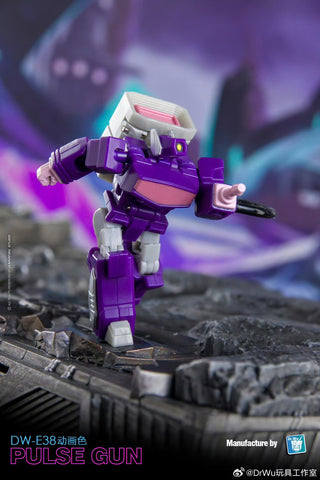 Dr.Wu & Mechanic Studio Extreme Warfare DW-E37 Leap (Cliffjumper) / DW-E38 Pulse Gun (Shockwave) Comic Color Version 2 in 1 set 4.5cm