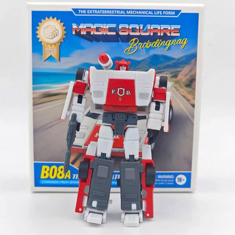 Magic Square MS-Toys MS-B08A MSB08A The Flame Patrol (Red Alert) Repaint 2025 Version  9.5 cm/ 3.8"