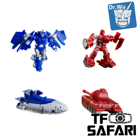 【Pre-Order】Dr.Wu & Mechanic Studio Extreme Warfare DW-E40 Red Tank (Warpath) / DW-E41 Star Shuttle (Scourge) 2 in 1 set 4.5cm