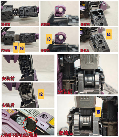 Superman Studio SPS55 SPS-55 Gap fillers for Age of the Primes AotP Megatronus The Fallen Upgrade Kit