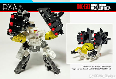 DNA Design DK-60 DK60 Upgrade Kits for Kingdino Combiner (United Dinobot Dinoking Multipack)
