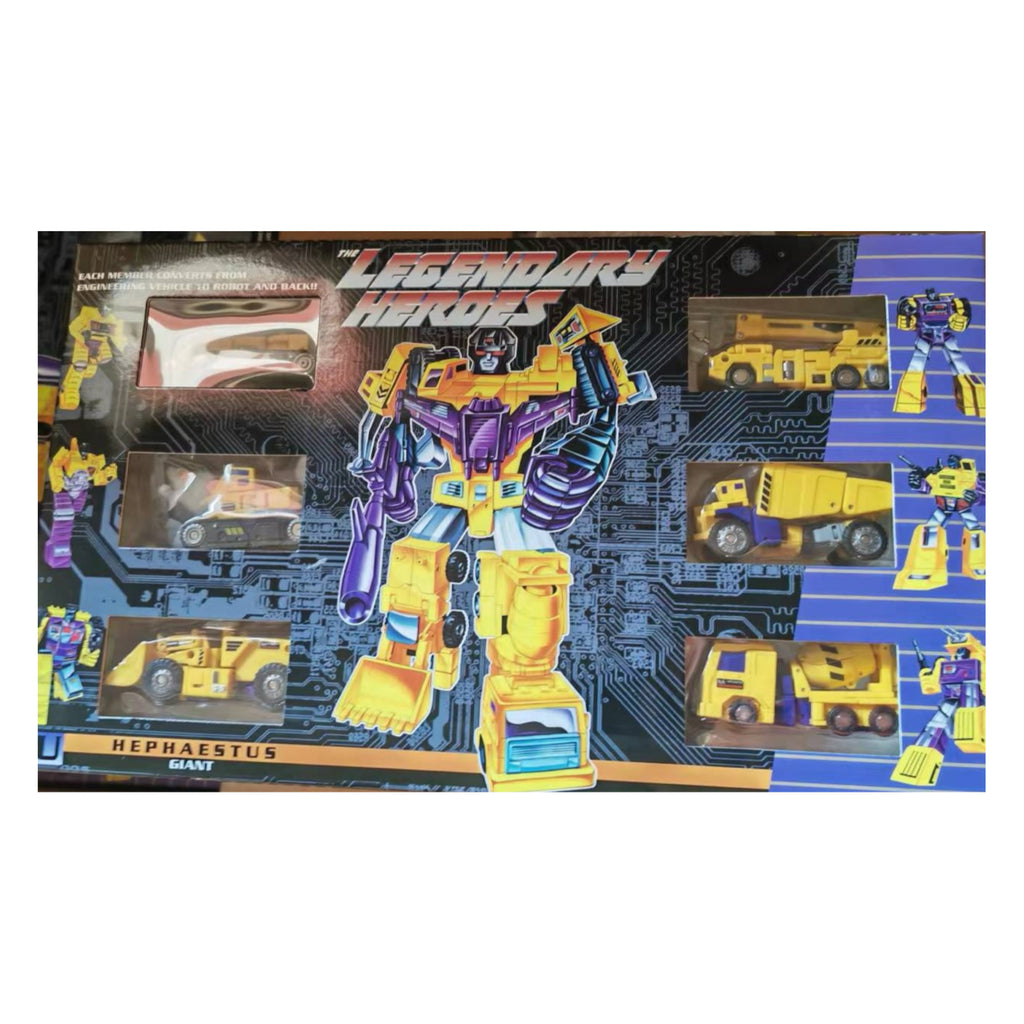 NA NewAge H34Y H-34Y Hephaestus (Devastator) Yellow Version G2 Version 7 in 1 set New Age