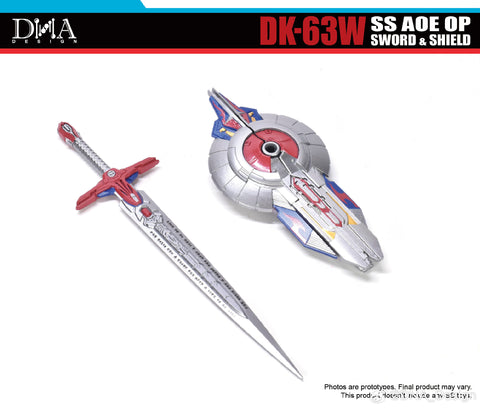 【Pre-Order】DNA Design DK-63W DK63W Sword & Shield Upgrade Kits for SS Aoe OP (Studio Series Age of Extinction Optimus Prime)