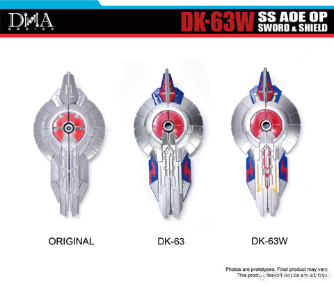 【Pre-Order】DNA Design DK-63W DK63W Sword & Shield Upgrade Kits for SS Aoe OP (Studio Series Age of Extinction Optimus Prime)
