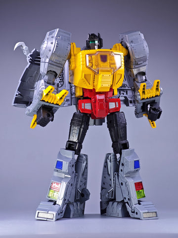 【Incoming】4th Party NB No Brand MP-08AA MP08AA Oversized KO King Grimlock Reximus Prime Animated Color Version ( with  transparent-neck / chest ) 32cm / 12.6"