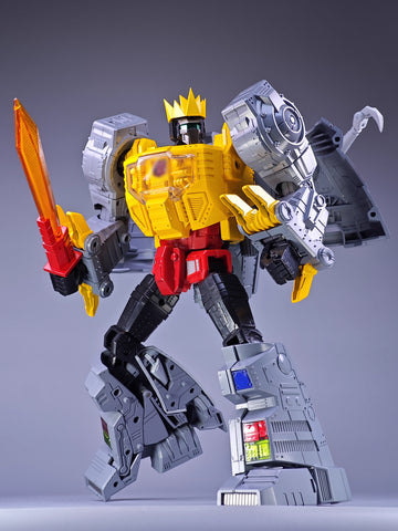 【Incoming】4th Party NB No Brand MP-08AA MP08AA Oversized KO King Grimlock Reximus Prime Animated Color Version ( with  transparent-neck / chest ) 32cm / 12.6"