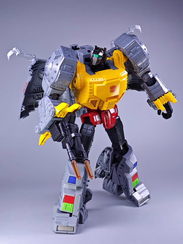 【Incoming】4th Party NB No Brand MP-08AB MP08AB Oversized KO King Grimlock Reximus Prime Animated Color Version ( with solid-neck / chest ) 32cm / 12.6"