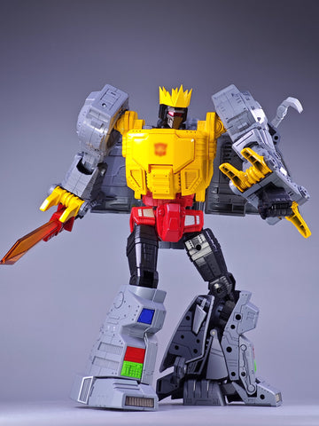 【Incoming】4th Party NB No Brand MP-08AB MP08AB Oversized KO King Grimlock Reximus Prime Animated Color Version ( with solid-neck / chest ) 32cm / 12.6"
