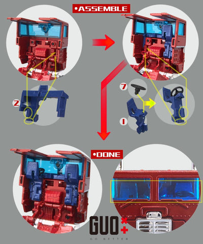 Go Better Studio GX-71 GX71 Upgrade Kit / Gap fillers for MPG09 MPG-09 Super God Ginrai Upgrade Kit