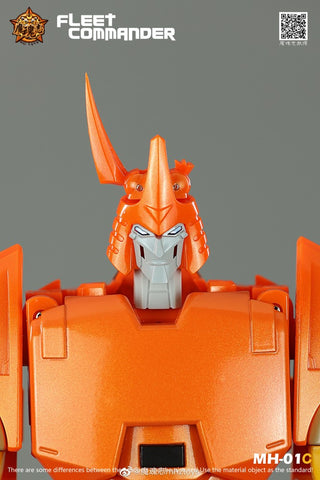 4th Party MHZ Toys MH01C MH-01C Fleet Commander Hurricane Not FT39 Quietus (Cyclonus MP size) Orange Version  28cm / 11"