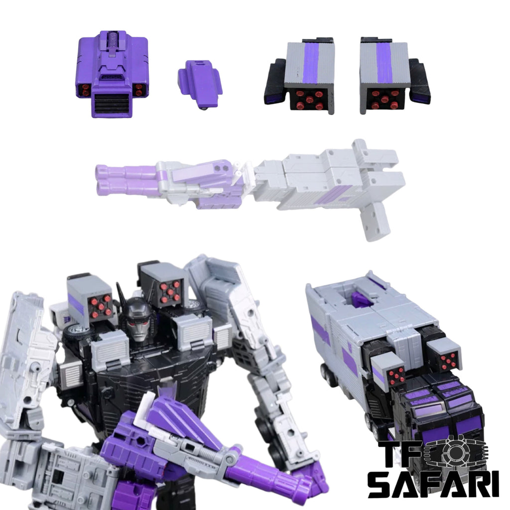 Black Soil Lab BS03 BS-03 Upgrade Kit / Weapon Set for Legacy Menasor / Motormaster Upgrade Kit