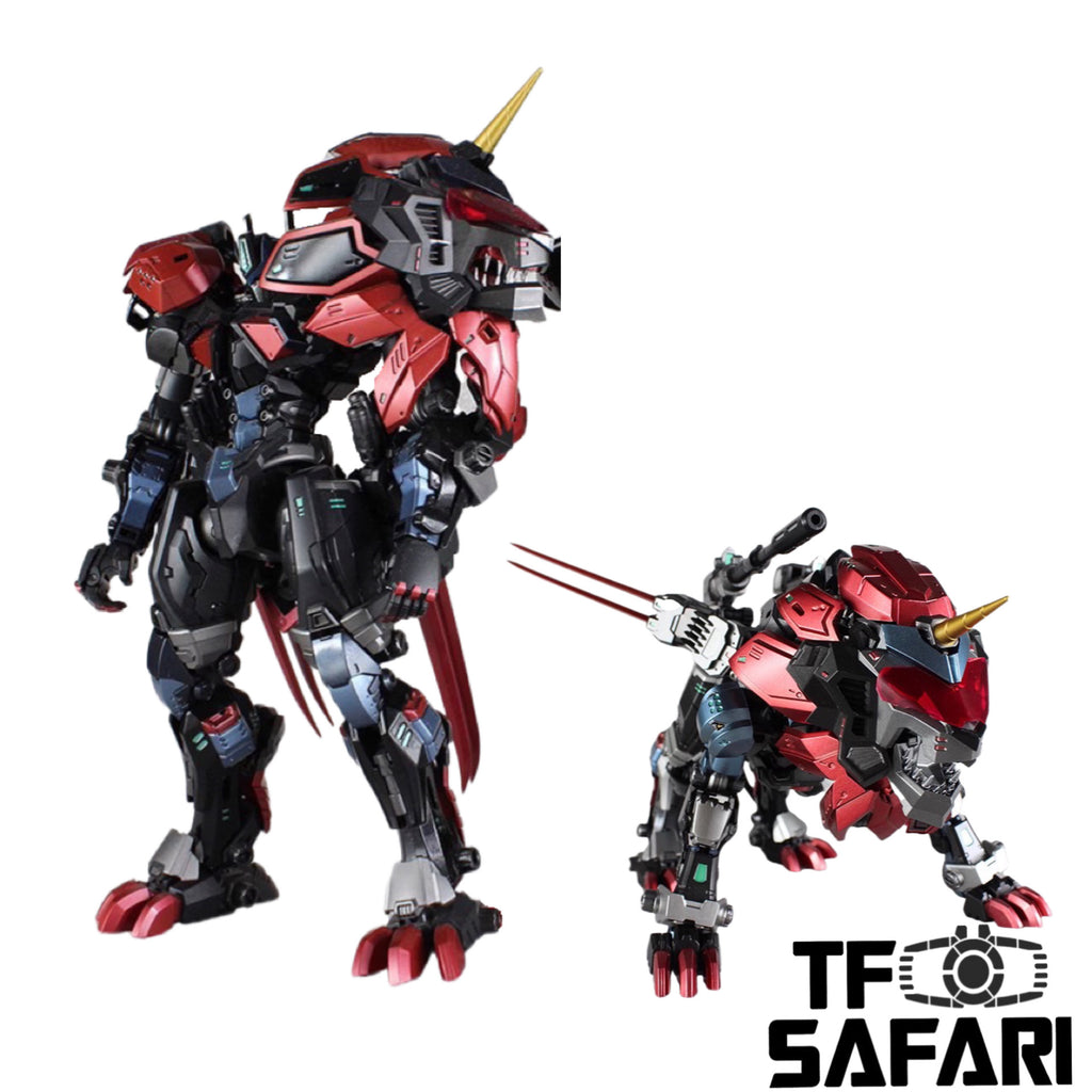 NeoArt Toys NT-11 NT11 Dual Form Xerxes Beast Muscle Black Lion (Lio Convoy / Leo Prime) 21.5cm / 8.5"