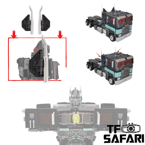 Go Better Studio GX-26B GX26B Replacing Shoulder Armor for Takara Tomy Movie Series MPM12N Nemesis Prime Upgrade Kit