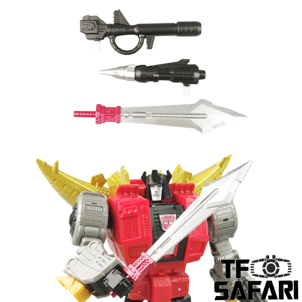 Matrix Workshop M91 M-91 Weapon set (Guns / Sword) for Studio Series 86 Snarl Dinobot Upgrade Kit