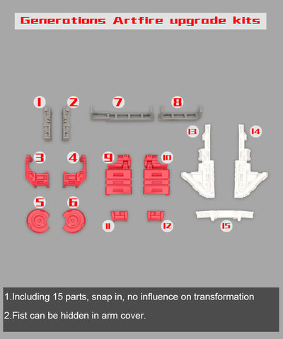 Go Better Studio GX-06D GX06D Uptrade Kit for Generation Selects WFC-GS26 Artfire ( Upgrade Kit+ Gap Fillers)