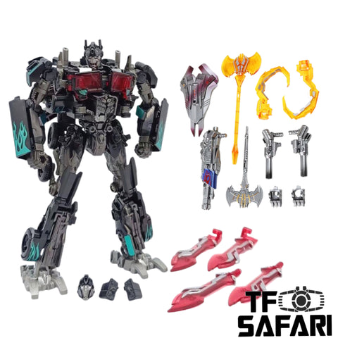 4th party BW BAIWEI TW1022C TW-1022C Optimus Prime (Modified KO SS32 / SS44) & Weapon Set Night Green Version 17.5cm / 6.9"