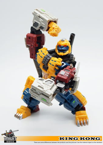 4th party Kight 8802 Captain Gorilla King Kong Beast War Optimal Optimus (KO Iron Factory EX43 Primal Commander) 15cm / 6"
