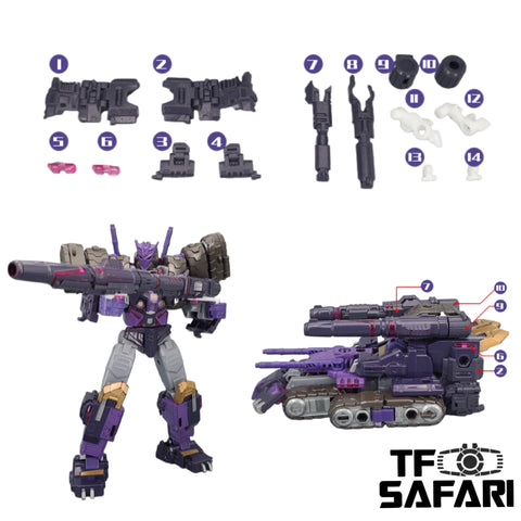 Go Better Studio GX-50 GX50 Uptrade Kit for Legacy Evolution Comic Verse Tarn ( Upgrade Kit+ Gap Fillers)