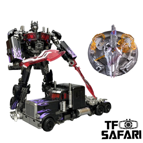 4th party BW BAIWEI TW1022B TW-1022B Nemesis Prime (Modified KO SS32 / SS44) & Weapon Set Black Version 17.5cm / 6.9"