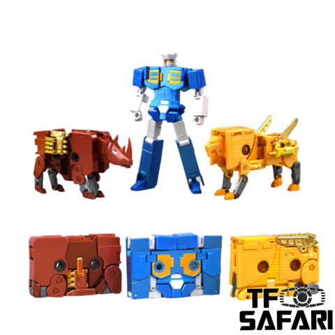 FansToys  FT-55B FT55B Cassette Warriors (Steeljaw, Ramhorn & Eject) 3 in 1 Set Fans Toys  23cm / 90"