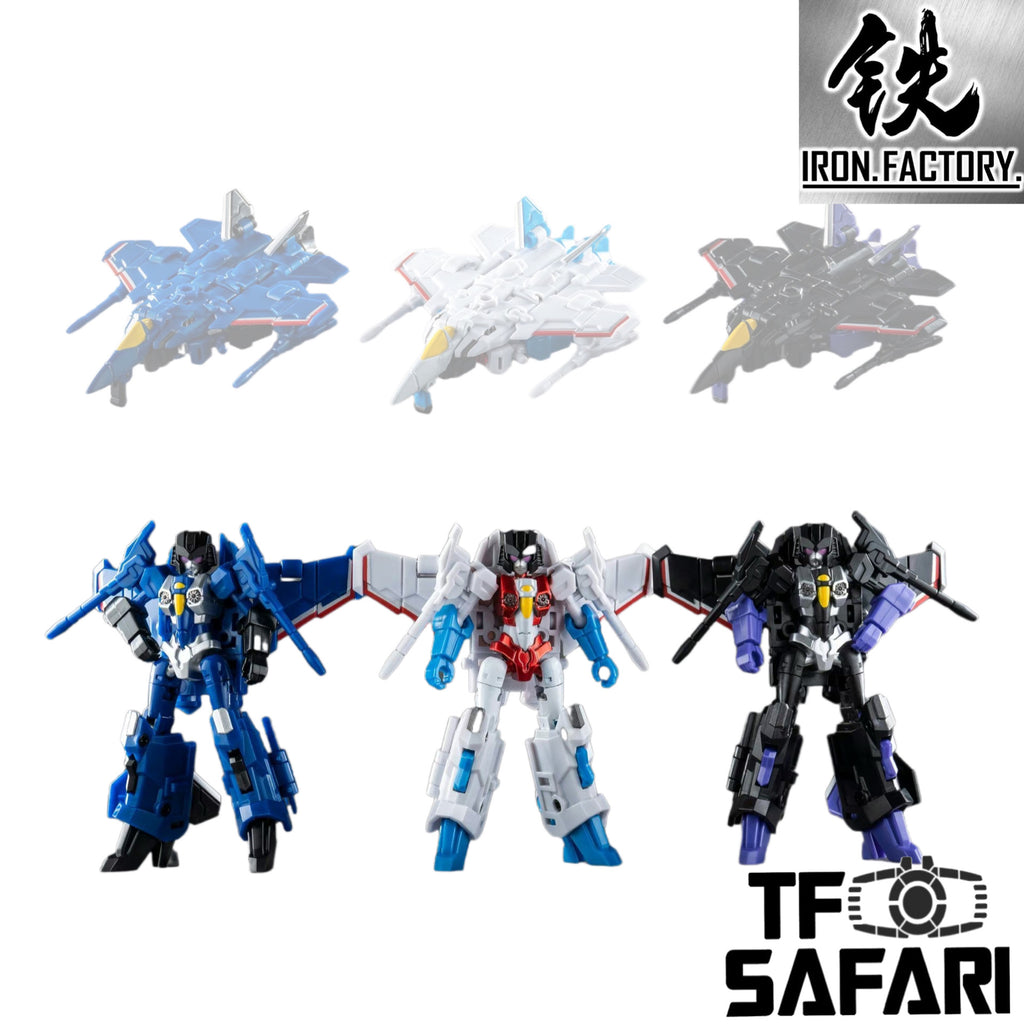 Iron Factory IF EX-27G EX27G Wing Guard(Female Robot Starscream / Skywarp / Thundercracker)3 in 1 Set 9cm / 3.5"