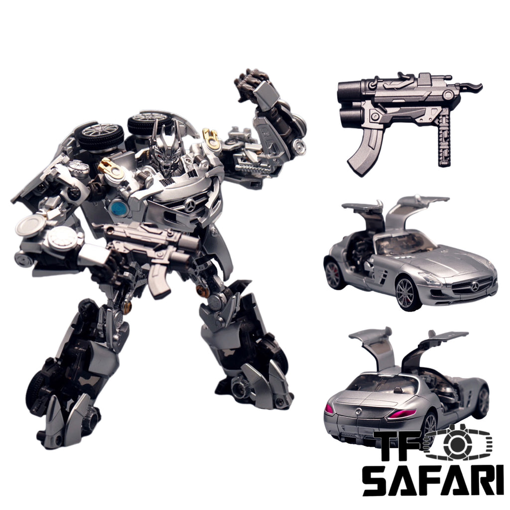 4th Party Best Toys BT01 BT-01 Acoustic Wave Not NA Newage XM01 Mistra (Not Bayverse DOTM Soundwave) 17cm / 6.7"