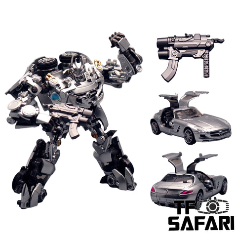 4th Party Best Toys BT01 BT-01 Acoustic Wave Not NA Newage XM01 Mistra (Not Bayverse DOTM Soundwave) 17cm / 6.7"