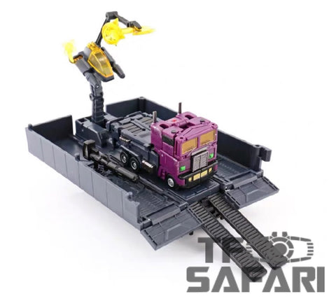 DX9 Toys X34P Dutch Phonas (Optimus Prime Shattered Glass SG with Trailer) Purple Version 10.5cm / 4"