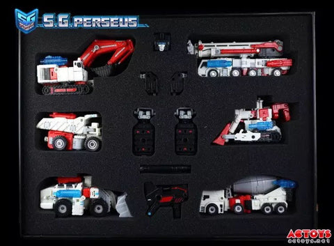 TFC Toys Perseus (White version Hercules) Devastator 6 in 1 set 35cm / 14"