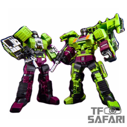 JB Jinbao Devastator Set A Scavenger & Bonecrusher (Oversized GT-01 GT01 Gravity Builder) 21cm