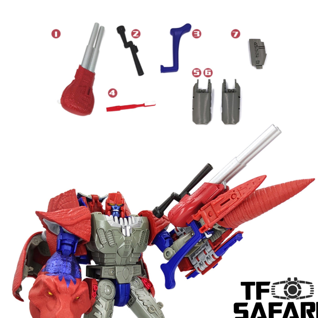 Go Better Studio GX-21R GX21R Weapons and Upgrade Kits for WFC Kingdom Maximal T-Wrecks Megatron (Beast) Upgrade Kit