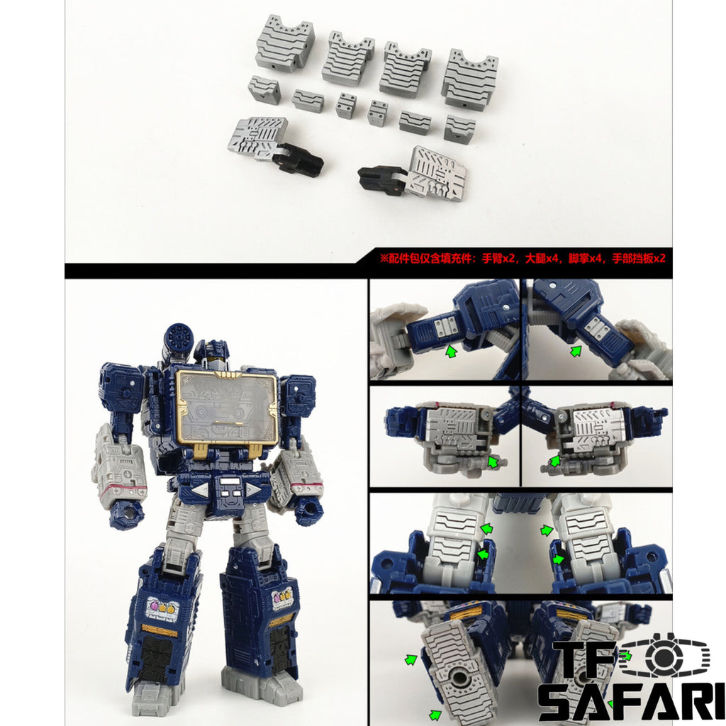 Shockwave Lab SL165 SL-165 (SL208 SL-208) Gap fillers for Legacy / Siege Soundwave / Soundblaster Upgrade Kit