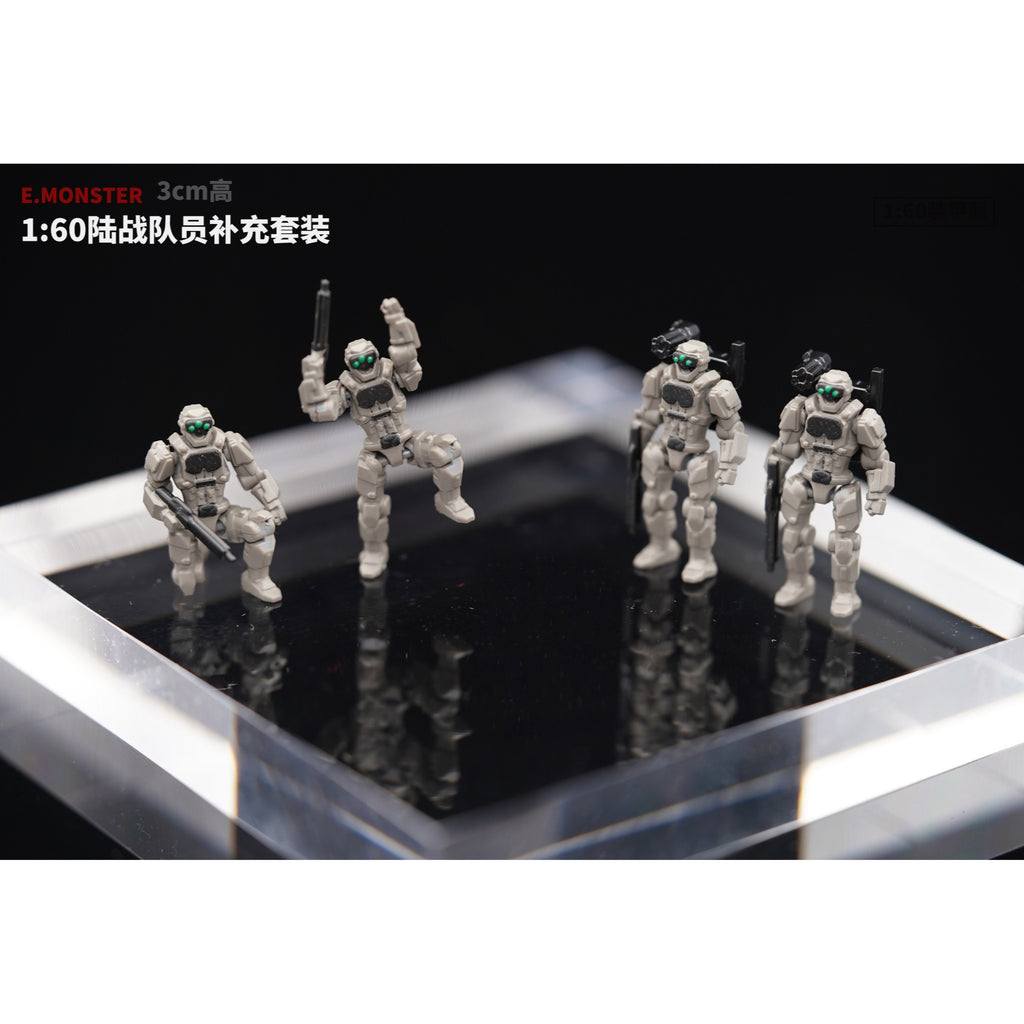 Emonster 4 in 1 EX01 EX-01 Pilot Team for Diaclone / Emonster Power Suit Diaclone Upgrade Kit 1:60