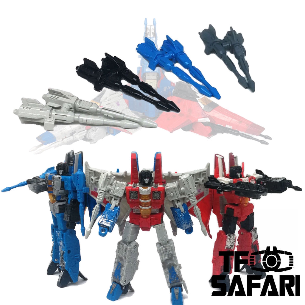 【Make-to-order】Go Better Studio GX-03 Null Rays for WFC Siege Decepticon Seekers (Starscream / Skywarp / Thunder Cracker / Red wing) Weapon Set