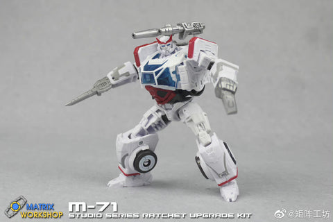 Matrix Workshop M71 M-71 Weapon set & Back Pack for Studio Series 82 SS82 Ratchet (in Bumblebee Movie) Upgrade Kit