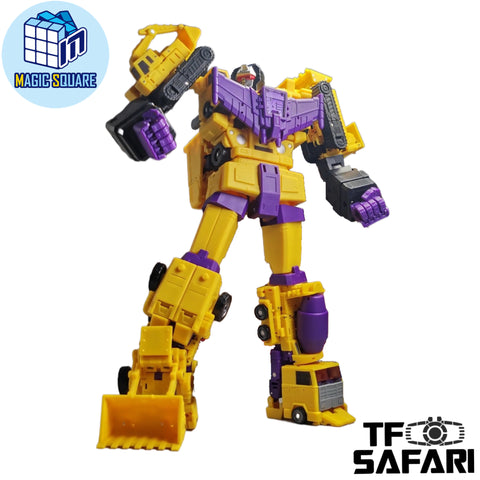 Magic Square MS Toys MS-B48 MSB-48 Power King Devastator Combiner G2 Version 6 in 1 Set 25cm / 10"