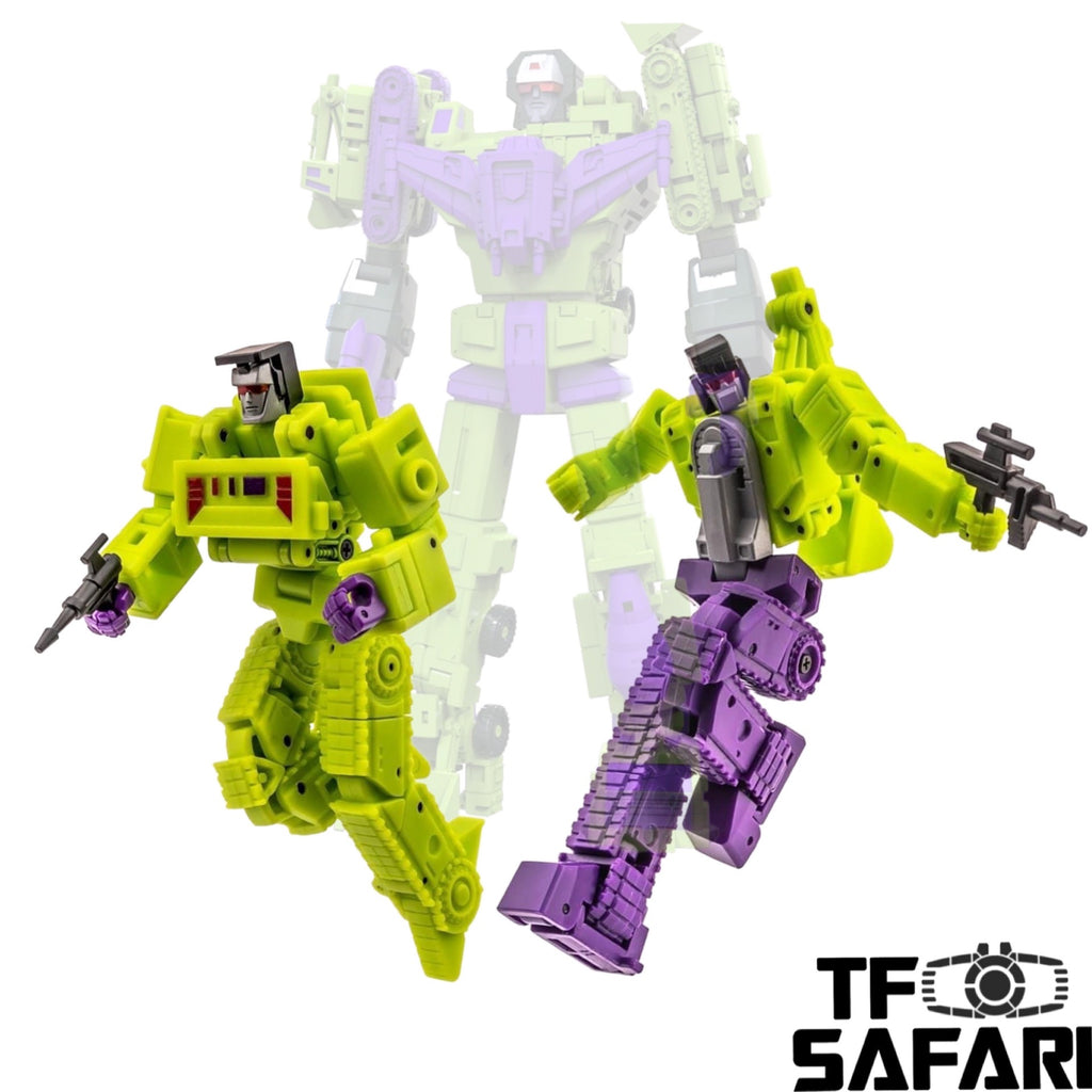 NA NewAge H29 Raum & H30 Vine Hephaestus (Scavenger & Bonecrusher, Devastator) 2 in 1 set New Age