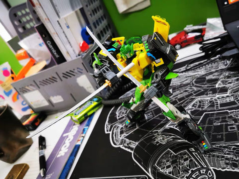 Dr.Wu DW-P34  Double Pole Double Katanas (Golden Hilt) for Springer / Windblade Dr Wu Upgrade Kit